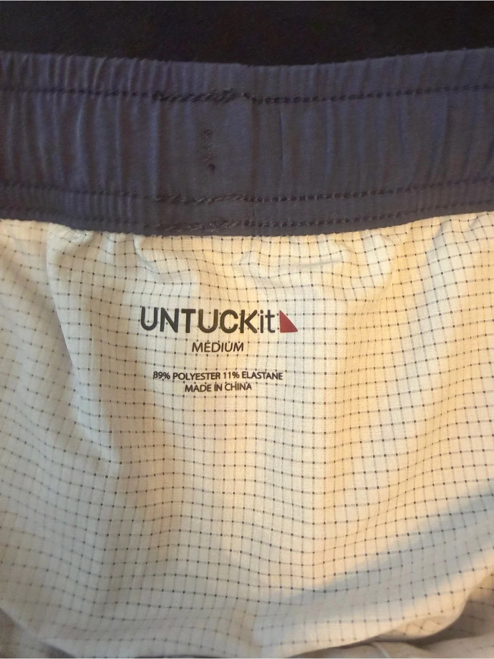UNTUCKit Men’s Slate Blue Athletic Drawstring Shorts